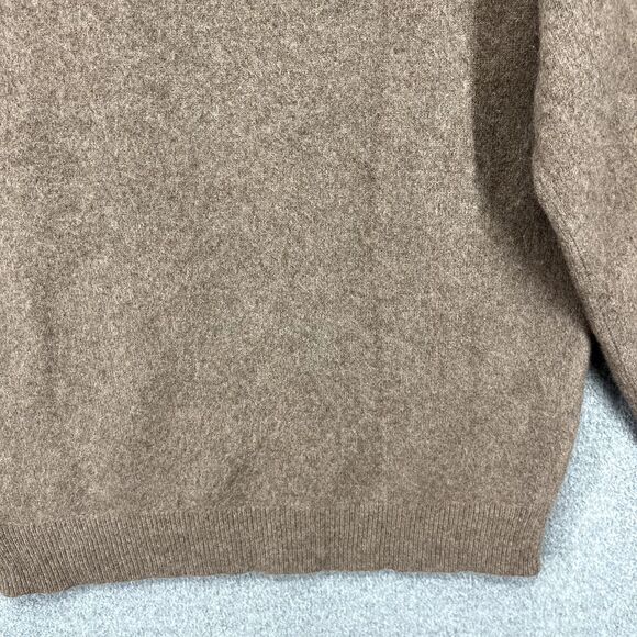 Gieves Hawkes Cashmere Sweater Men’s XL Brown Savile Row Long Sleeve - Picture 15 of 16